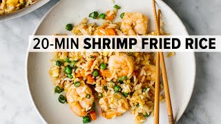 SHRIMP FRIED RICE  easy Chinese fried rice recipe  better than takeout [upl. by Etem55]