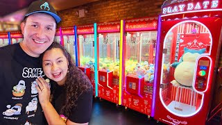 We Played ALL the Claw Machines on our Date in New York  PLAYDATE NYC [upl. by Naltiak]