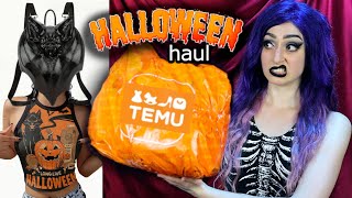 300 TEMU HALLOWEEN HAUL amp TRY ON🎃 [upl. by Imeaj]