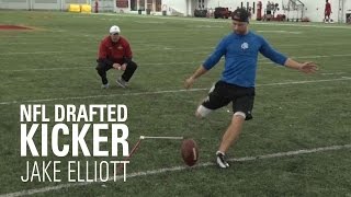 Jake Elliott Workout  5th Round NFL Draft Pick  Philadelphia Eagles Kicker [upl. by Borchert]