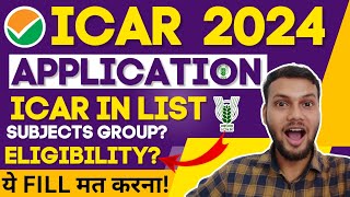 📚ICAR APPLICATION FORM 2024 FAQ💯 • ICAR CUET 2024 ELIGIBILITY CRITERIA • ICAR REGISTRATION 2024 FORM [upl. by Herv14]