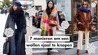 7 manieren om een wollen sjaal te knopen  Fashionchick [upl. by Yevad]