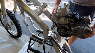 2001 Honda CR250 Restoration  Engine Install  Bike Building [upl. by Iman]