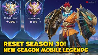 UPDATE RESET SEASON 29 KE SEASON 30  Mobile Legends Indonesia [upl. by Aleiram440]