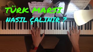 TÜRK MARŞI MOZART TURKISH MARCH PİYANO NASIL ÇALINIR   KOLAY PİYANO DERSİ [upl. by Eterg]