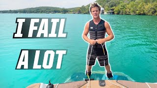 I FAIL A LOT  WAKEBOARDING [upl. by Nesiaj21]