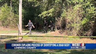 Lowndes county coroner explains process of identifying dead body [upl. by Reinert328]