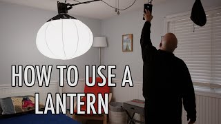 How to use a Lantern Softbox for Filmmaking and Photography Featuring the Godox CS85D Lantern [upl. by Otrevlig]