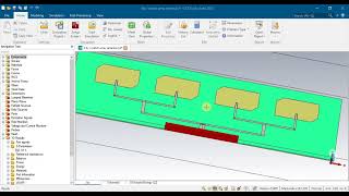 15dbi gain 1x4 circular polarized patch array antenna at 2 45ghz using CST [upl. by Vania]