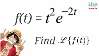 7114 Find Laplace Transform of t2e2t  DE [upl. by Hsirk]