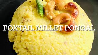 திணை பொங்கல் Thinai Pongal RecipeHealthy Foxtail Millet PongalMillet Pongal in Tamil [upl. by Lavro334]