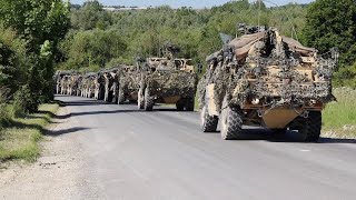 LARGE Army Convoy on Ex Wessex Storm [upl. by Warner]