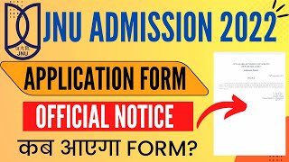 JNU Admission Form 2022 Official Update  JNU Application Form 2022  JNU Admission 202223 [upl. by Arbmahs]