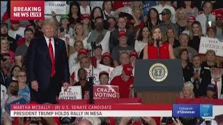 WATCH President Trump introduces Martha McSally at campaign rally in Mesa [upl. by Gowon881]