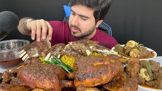 ASMR Eating Spicy Mutton Chops BiryaniSpicy Two Whole ChickenSpicy Mutton amp Eggs Curry Mukbang [upl. by Wycoff751]