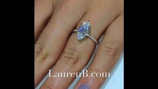 3 carat Marquise Cut Moissanite Engagement Ring [upl. by Ailec]