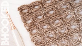 How to Crochet Broomstick Lace StepbyStep [upl. by Fenella]