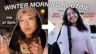 5AM WINTER MORNING ROUTINE  Vlogmas Day 5 [upl. by Mungovan]