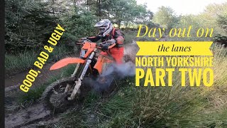 Awesome weekend Part 2 on the Greenlanes in North Yorkshire ktm offroad tpi [upl. by Niatsirk]