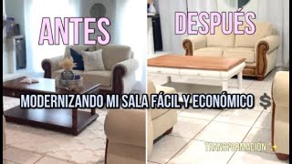 Cómo MODERNIZAR una sala facil y economico 💲 Mira como modernize mi sala con poco dinero ✨ [upl. by Cheyne]