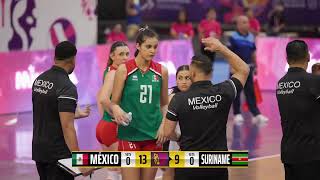 u23 Mexico vs Suriname  u23 NORCECA Womens Pan American Cup 2024 [upl. by Latrell]