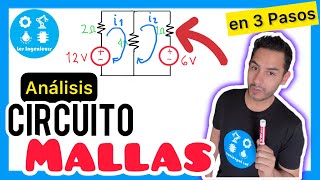 ✅ANÁLISIS DE MALLA básico Paso a Paso MUY SIMPLE Análisis de Circuitos [upl. by Knarf]