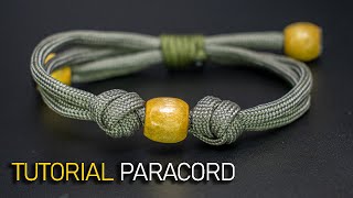 Pulsera paracord con 3 nudos una pulsera muy fácil de hacer [upl. by Llevol675]