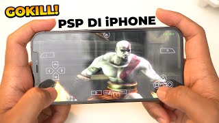 GOKIL Main Game PSP Di iPhone Tanpa JailBrake Tanpa PC [upl. by Nylteak]