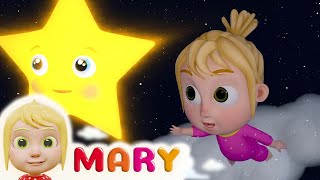 Twinkle Twinkle Little Star How I Wonder What You Are  Marys Nursery Rhymes [upl. by Anatola]