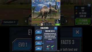 THE SPINO ALL EVOLUTION  Jurassic World The Game [upl. by Akcirred293]