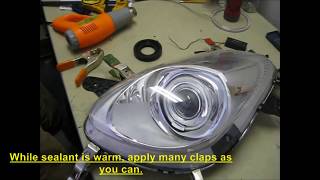 How to retrofit Pontiac Solstice headlights with FX35 xenon projectors Part 2 of 2 [upl. by Dudden]