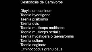 Cestodosis de los Carnivoros  Dipilidiasis  Teniasis  Parasitología  MV Z UNAMFESC [upl. by Lladnek]