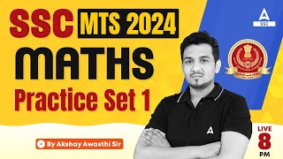 SSC MTS 2024  SSC MTS Maths Classes by Akshay Awasthi  SSC MTS Maths Practice Set 1 [upl. by Adnawat]