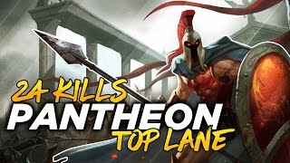 PANTHEON TOP LANE CARRY  League of Legends Commentary  Season 7 [upl. by Edea150]