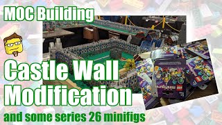 LEGO MOC Building  Castle Wall Modification Part 3 [upl. by Ahsienet]