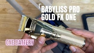 BABYLISS PRO GOLD FX ONE CLIPPER UNBOXING [upl. by Dabney]