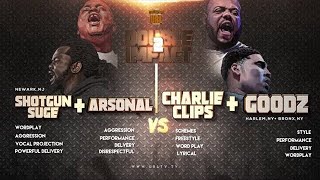 CHARLIE CLIPS  GOODZ VS ARSONAL  SHOTGUN SUGE SMACK URL RAP BATTLE  URLTV [upl. by Skerl]