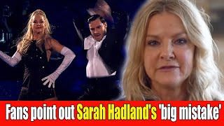 Strictly fans point out Sarah Hadland’s ‘big mistake’ during stellar Blackpool routine [upl. by Aikkan]