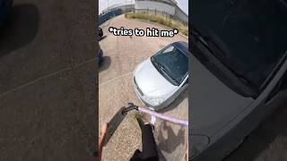 i think he DESERVED IT😡 scooter skatepark challenge skit comedy funny skits car driving [upl. by Einolem138]