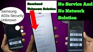 Samsung A03s No Service SolutionSamsung A03s Baseband And Imei Unknown Problem Solution 2023 [upl. by Enileve608]