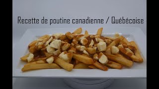 Recette de poutine Canadienne Québecoise facile et rapide [upl. by Ahsinelg]