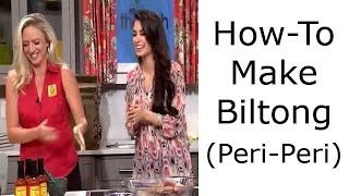 PeriPeri Biltong South African Beef Jerkey HowTo Video [upl. by Bernt714]