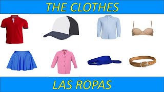 Aprende las ropas y accesorios en ingles para niños THE CLOTHES 👞🩳👔👡👛🎒 [upl. by Genny]