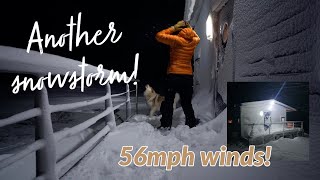 CRAZY WEATHER  Life in a cabin on SVALBARD  Snowstorm day in the life [upl. by Umeh]