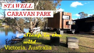 Sleep in the Wild at Stawell Caravan Park  Victoria Australia [upl. by Leboff293]