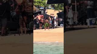 They decided to film literally right in front of my house Filming Disney Moana TheRock Hawaii [upl. by Roselyn]