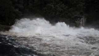 Fontana Dam Spillway Water Release July 5 2013 [upl. by Gnov977]