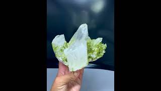 Green Tourmaline Cluster with Quartz from Pakistan [upl. by Elleinod]