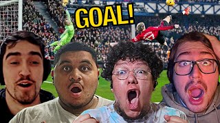 Americans React To Best Football Goals in 2023 [upl. by Pudendas95]