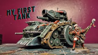 HOW TO SCRATCHBUILD your own Warhammer 40K tank from old toys and junk [upl. by Kermy]